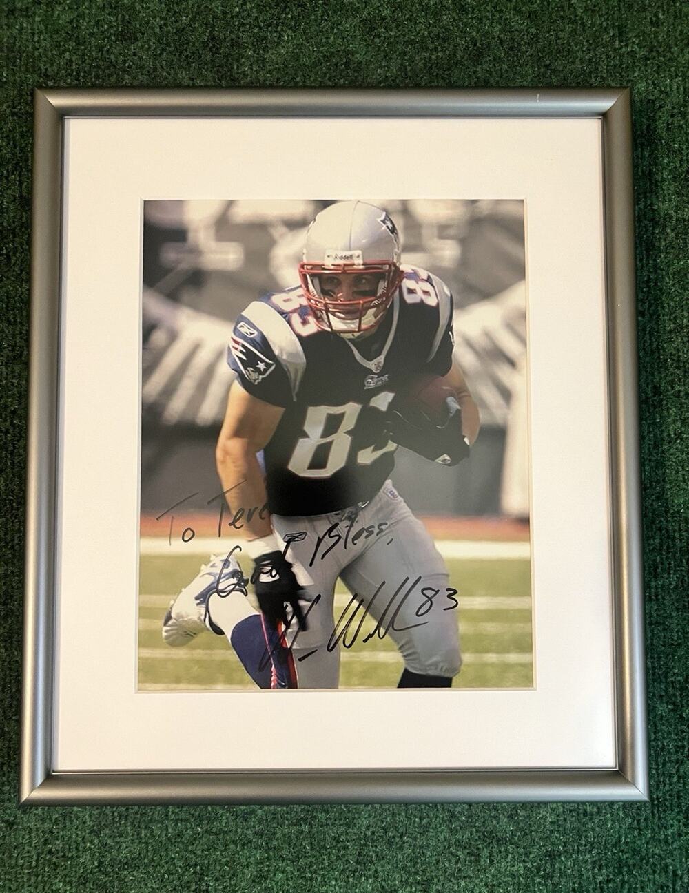 Wes Welker Signed Autographed Framed